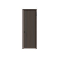 Porte d'entrée moderne en bois Design ovale insonorisé avec peinture mélamine pour hôtels Prix départ usine