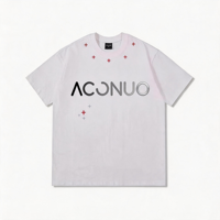 T-shirt pour homme personnalisé en coton 100% avec logo imprimé, manches courtes, été, rétro, créatif, amusant, lettres brodées, tissé, nouveau design