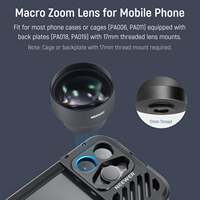 Objectif macro HD NEEWER 105 mm pour téléphone intelligent, zoom rapproché, pour plaque arrière d'objectif à filetage 17 mm