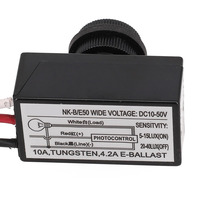 NK-B/E50 DC 12V-48V Saklar Kontrol Lampu Saklar Fotolistrik Sensor Senja hingga Fajar Saklar Kontrol Lampu LED