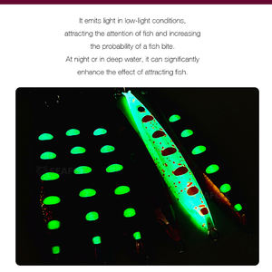 Seafox OEM nouveau <span class=keywords><strong>moule</strong></span> dur en <span class=keywords><strong>plomb</strong></span> en métal lumineux 20g-150g leurres de pêche à la turlutte en haute mer à pas lent pour bar de mer imprimé - Product Image 5