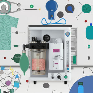 Mesin anestesi hewan Desktop dengan instrumen bedah hewan terfokus - Product Image 3