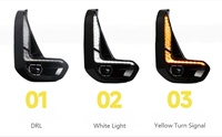 Nouveaux feux de jour LED modifiés pour voiture, clignotants jaunes et blancs, étanches, pour Toyota Hilux REVO 2020-2022, mise à niveau DRL