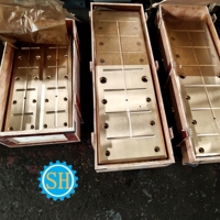 Pièces de revêtement résistantes à l'usure pour laminoir en aluminium-bronze ZCuAl10Fe3 sur mesure, usinage CNC