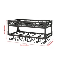 Meuble de bar mural moderne pour la maison, étagère murale porte-verres à vin inversés, support créatif pour verres à vin de salle à manger