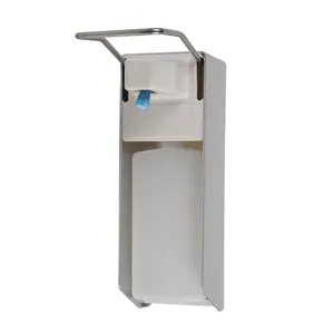 Dispensador de jabón para manos, dispensador de jabón líquido con pulverizador montado en la pared de aleación de aluminio higiénico