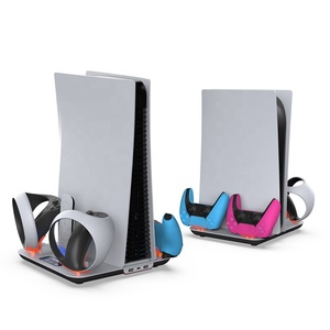 Soporte Vertical Multifuncional TP5-3550 para PS5 Slim, Base de Refrigeración para <span class=keywords><strong>PS</strong></span> VR2, Base de Carga para Controladores, Soporte para Auriculares - Product Image 1