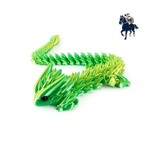 Figura <span class=keywords><strong>de</strong></span> Acción <span class=keywords><strong>de</strong></span> Dinosaurio Dragón Impreso en 3D Sin Dientes 2026, Juguete Ecológico <span class=keywords><strong>de</strong></span> PLA con Expresiones Coloridas - Product Image 3
