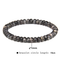 Bracelet de perles de boulier en pierre naturelle amazonite 4*6MM pour bijoux de protection énergétique