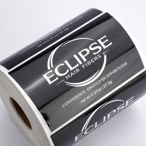 Étiquettes autocollantes rectangulaires en PET brillant Eclipse Hair Fibers pour produits de soins personnels - Product Image 6