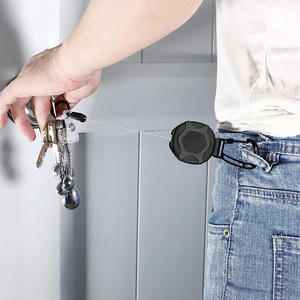 Wholesale Custom Logo Multi‑Style Heavy‑Duty Rugged Retractable Badge Reel, Carabiner Key Ring With Metal Belt <b>Clip</b> for Outdoor - Product Image 5