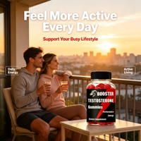 Gummies de renforcement masculin à marque privée : Complément Osterone Booster pour hommes – Favorise une vitalité accrue et la croissance musculaire
