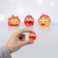 Mini figurines en résine Kawaii style anime, collection de visages émotionnels, cadeau surprise, figurines mignonnes de spirit d'incendie, décoration d'anniversaire