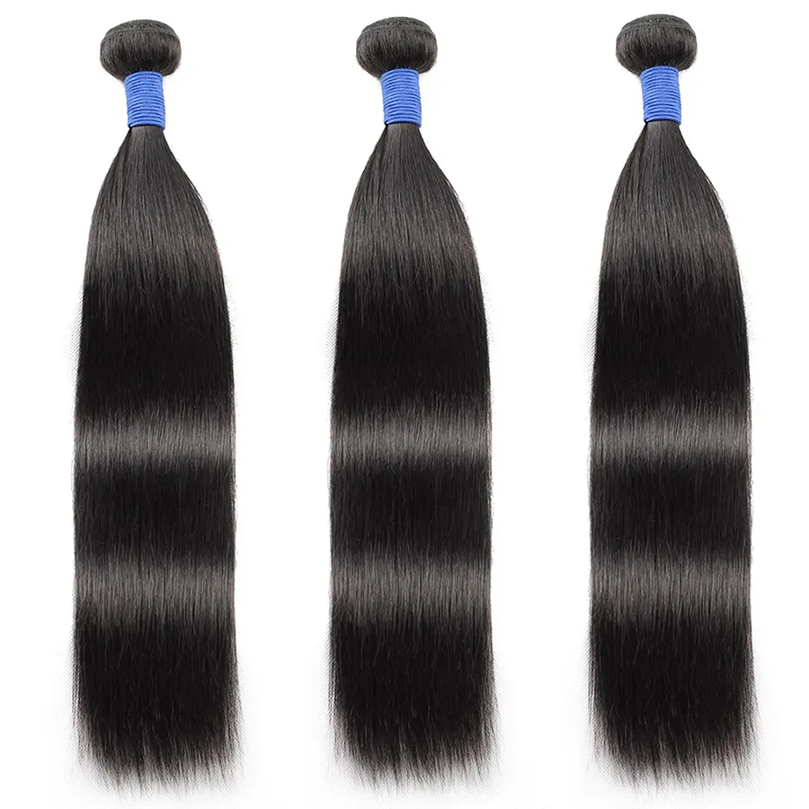 AMLHAIR Ready to Ship bundles Set Closure Human Hair Bundles and Frontal Original Straight Hair Bundle With Closure Hair