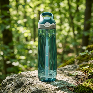 Botella de Agua de Tritán de 750 ml, Libre de BPA, a Prueba de Fugas, con Pajita y Tapa de Rosca para Adultos - Ideal para el Regreso a Clases y Senderismo al Aire Libre - Product Image 3