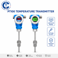 Transmetteur de thermocouple intégré antidéflagrant, sortie 4-20 mA RS-485, capteur PT100 avec affichage LED (sonde personnalisable)