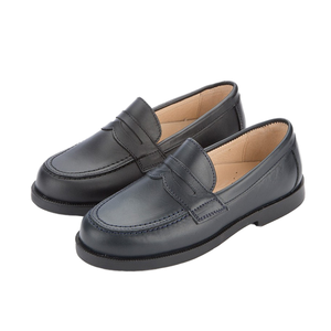 Mocassini da scuola impermeabili in pelle nera per bambini chiusura per bambini per tutte <span class=keywords><strong>le</strong></span> stagioni-ritorno a scuola - Product Image 1