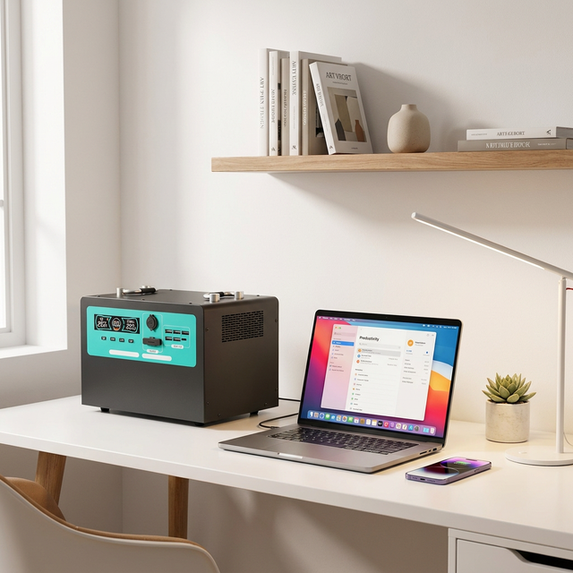780-2240Wh LiFePO4 Portable Generator 600-1500W Pure Sine Wave Wireless Charge LED SOS Light Home Emergency Power