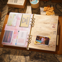 Cuaderno de Cuero Genuino Cosido a Mano Shuangluo A7 NAG19 14x10.5cm 96 Hojas Sin Impresión, Regalo Nostálgico de Viaje