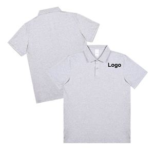 เสื้อเชิ้ตผู้ชายคอวีผ้าฝ้ายแบบกำหนดเอง เสื้อยูนิฟอร์มธุรกิจสำหรับผู้ชาย เสื้อโปโลสั่งทำพร้อมโลโก้ - Product Image 3