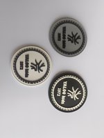 Étiquettes personnalisées en PVC 3D gaufrées avec logo, à coudre, lavables pour vêtements, sacs, chaussures et maillots de bain - Forme en rouleau, taille personnalisée