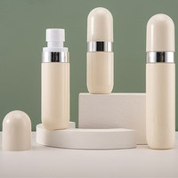 Flacon pulvérisateur de lotion en plastique blanc PP de 40, 60, 80 ml, flacon cosmétique à pompe à fine brume