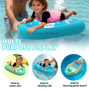 <span class=keywords><strong>Dinosaurio</strong></span> delfín niño inflable tabla de surf Bodyboard logotipo personalizado PVC estera flotante <span class=keywords><strong>piscina</strong></span> flotadores con asas para niños - Product Image 2