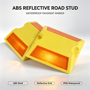 Reflector de Carretera Reflectante ABS, Tipo Ojo de Gato, IP68 Impermeable, Marcador de Pavimento para Carreteras, Venta al Por Mayor - Product Image 1