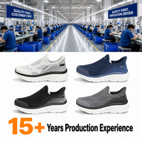 Nouvelle Arrivée Baskets Tendance Respirantes à Tige en Maille, Faible MOQ, Logo Personnalisé, Chaussures Décontractées Homme à Enfiler pour Usage Quotidien Intérieur et Extérieur