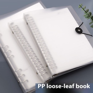 A5 Có Thể Tháo Rời Trong Suốt PP Frosted Máy Tính Xách Tay Trường Hợp Ngang Dòng Core Kim Loại Clip Lỏ-Lá Notepad Biểu Tượng Tùy Chỉnh B5 Hộp - Product Image 1