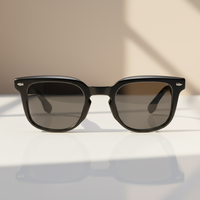 Lunettes de soleil unisexes de luxe, épaisses, rétro, carrées, polarisées, avec protection UV, en acétate Mazzucchelli, pour homme et femme