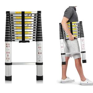 11级10.5英尺3.2米EN 131重型承重便携式铝制单人伸缩梯 - Product Image 6