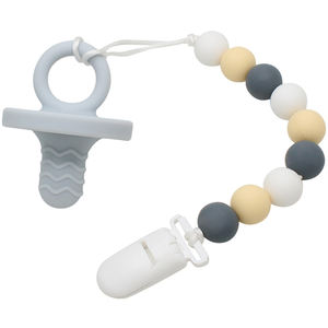 Clips de cuentas de silicona para mordedores de bebé, cadena de seguridad para chupete - Product Image 5