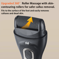 VOAUN-Broyeur de pieds professionnel, outil de sable de charge USB, personnalisable, pour soulager la fatigue cutanée