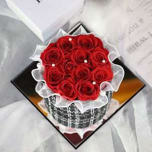 กล่องช่อดอกกุหลาบเก็บรักษาไว้นาน3-5ปีของขวัญวันเกิดสำหรับภรรยา/แฟนวันวาเลนไทน์และคริสต์มาสแบบกำหนดเอง - Product Image 1