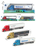HS TOY Modèle de voiture miniature de haute qualité en alliage métallique et plastique, jouet de transport de conteneurs, emballage en boîte vitrée pour usage promotionnel