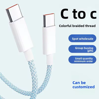 Cables de Carga Súper Rápida de 100W de Alta Resistencia, 2m/1.8m/1m, TPE/PVC/Nylon, Transmisión Estable, Tipo-C a Tipo-C para Computadora