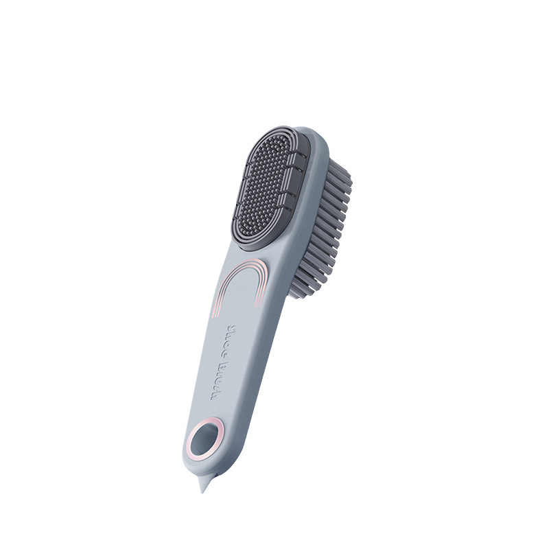 Multi-functional Double-sided Shoe Brush Silicone Soft-bristled Shoe Brush Shoe Cleaning Brush