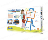 Ensemble de planche à dessin magnétique double face 3-en-1, effaçable, chevalet d'art sur pied, alphabet d'écriture pour enfants, jouets amusants d'apprentissage