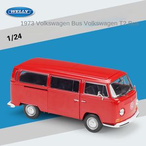Venta caliente Welly 1:24 Vo Lkswagen 1972 T2 <span class=keywords><strong>BUS</strong></span> Metal Coleccionable Simulación Die Cast Car Alloy Car Model Vehicles - Product Image 6