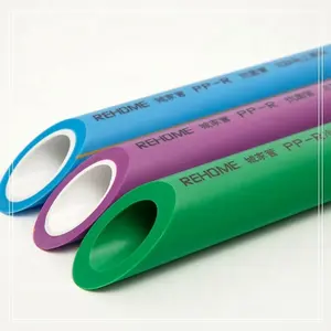 REHOME Factory Germany Standard Free Sample OEM Color Plastic Polypropylene Ppr Pipe Water Pipe