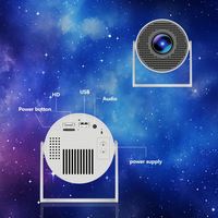 Projecteur portable à mise au point automatique HD 1080P 4K Android 11 Smart Cinema WIFI et Bluetooth haute définition