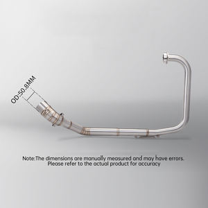 NS200 <span class=keywords><strong>NS</strong></span> <span class=keywords><strong>200</strong></span> pour BajajPuls NS200 51mm Système d'échappement complet pour moto, tuyau de liaison intermédiaire, coude de course pour moto - Product Image 3