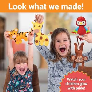 Hot Selling Felt Sewing <b>Kit</b> Forest Animals Kids <b>DIY</b> Crafts Girls Boys Early Educational Toy for Learning Sewing - Product Image 4