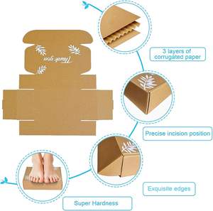 <span class=keywords><strong>Cajas</strong></span> de Envío de Cartón Corrugado para Pequeñas Empresas, Color Marrón, <span class=keywords><strong>Medidas</strong></span> Interiores 9x6x3 Pulgadas - Product Image 4