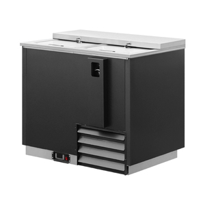 Enfriador de Botellas de Doble Puerta para Barra de Cócteles, de Acero Inoxidable, Color Negro, Enfriador de Botellas de Cerveza y <span class=keywords><strong>Coca</strong></span>-<span class=keywords><strong>Cola</strong></span> para Mostrador - Product Image 5