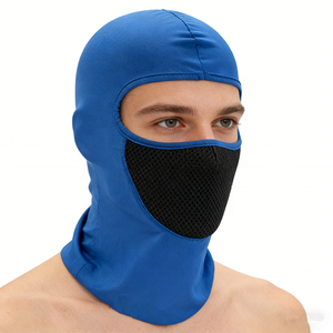 Balaklava Ski Murah Penutup Wajah Penuh Jaring Bernapas Warna Solid Penghangat Sepeda Bersepeda Anti Angin Model Satu Lubang Masker Hiking Memancing - Product Image 3