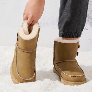 All'ingrosso stivali <span class=keywords><strong>da</strong></span> <span class=keywords><strong>neve</strong></span> a doppio bottone <span class=keywords><strong>da</strong></span> uomo 39-45 scarpe invernali calde in pelle di grandi dimensioni antiscivolo Sole Casual scarpe <span class=keywords><strong>da</strong></span> esterno Casual - Product Image 2