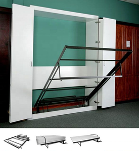 Muebles inteligentes <span class=keywords><strong>para</strong></span> niños, <span class=keywords><strong>cama</strong></span> de pared oculta, marco de <span class=keywords><strong>cama</strong></span> <span class=keywords><strong>Horizontal</strong></span> Q235, tamaño King, Kit de Hardware - Product Image 4