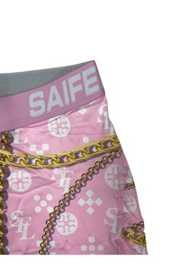 Caleçons courts personnalisés pour hommes, roses, imprimés, en polyester/coton, séchage rapide, avec motif, taille mi-haute, coupe élastique - Product Image 4